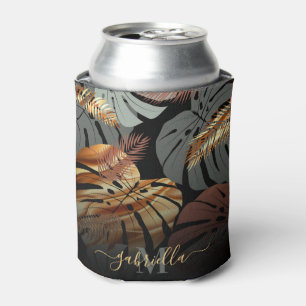 Porta-lata Folhas Tópicas Elegantes