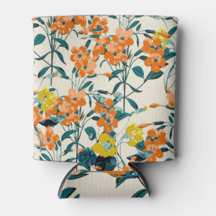 Porta-lata Folhas Tropicais Exóticas: Vintagem Desenhada À Mã