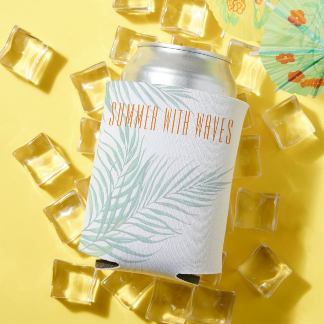 Porta-lata Folhas tropicais personalizadas A espuma pode arre (Verão in situ)