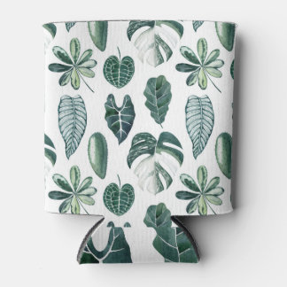 Porta-lata Folhas Tropicais Textura Sem Costura