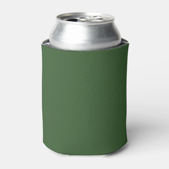 Porta-lata Folhas verdes de uvas de cor simples (Can Front)
