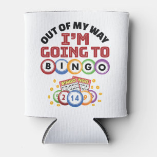 Porta-lata Fora do meu caminho Eu vou para o Bingo