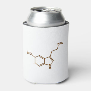 Porta-lata Fórmula química molecular da serotonina