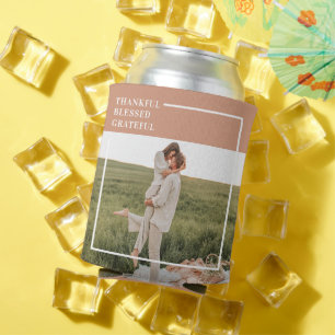 Porta-lata Foto da família moderna   Agradecido Grateful