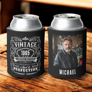 Porta-lata Foto De Aniversário A Preto Vintage Idade Perfeiçã