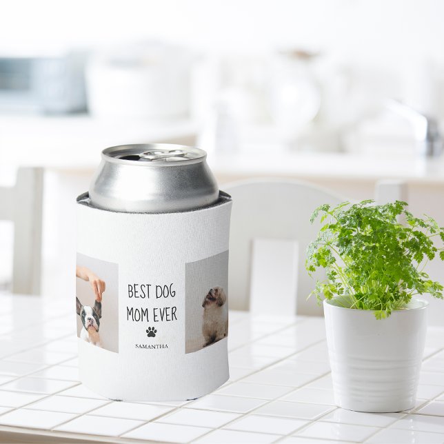 Porta-lata Foto de Colagem Moderna Melhor Cão Mãe Nunca (Criador carregado)