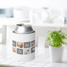 Porta-lata Foto de Colagem Moderna Melhor Presente de Mãe Ros