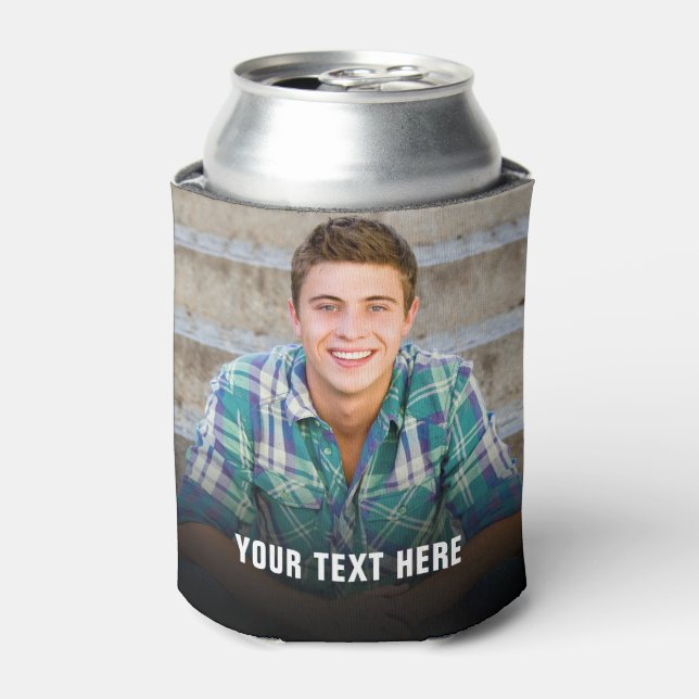 Porta-lata Foto e Texto Personalizados (Can Front)