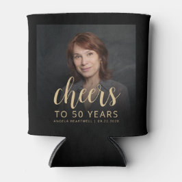 Porta-lata Foto personalizada anima a 50ª Festa de aniversári