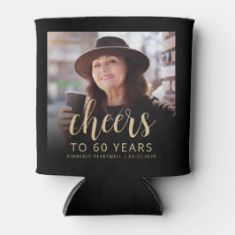 Porta-lata Foto personalizada anima a 60ª Festa de aniversári
