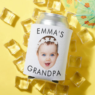 Porta-lata Foto personalizada com a mamãe vovô Aniversário