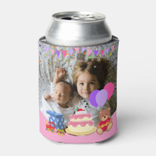Porta-lata Foto personalizada da celebração do aniversári