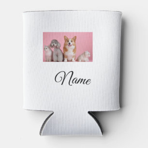 Porta-lata Foto personalizada de animal colorido simples adic