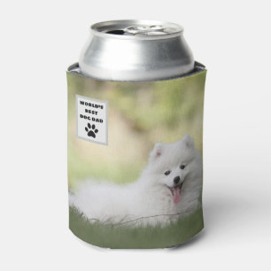 Porta-lata Foto personalizada do melhor Pai de cães do mundo