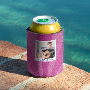 Porta-lata Foto Personalizada Personalizada do aniversário de