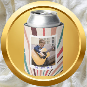 Porta-lata Foto Personalizada Personalizada do aniversário de