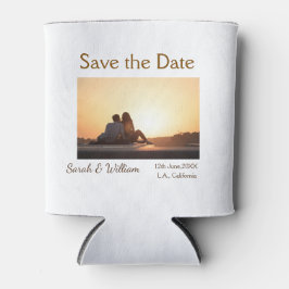 Porta-lata Foto típica de tipografia elegante branca, modelo 