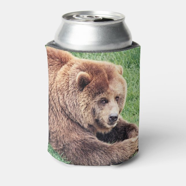Porta-lata Fotografia de Urso Marrom Fofo (Can Back)