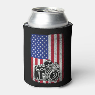 Porta-lata Fotógrafo Fotografia Lover American Flag