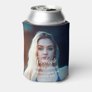 Porta-lata Fotos de formatura com letra simples