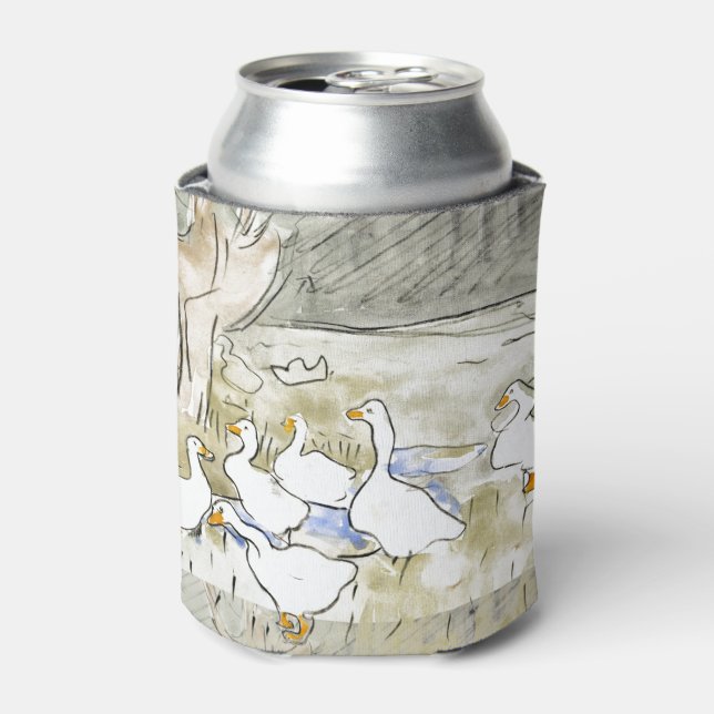 Porta-lata Fotos de Pato Bonito Desenhado à Mão Fotos de Pato (Can Front)