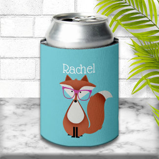 Porta-lata Fox Vermelha de Cartoon Doce Personalizada