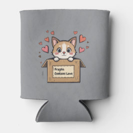 Porta-lata Fragile: Contains Love