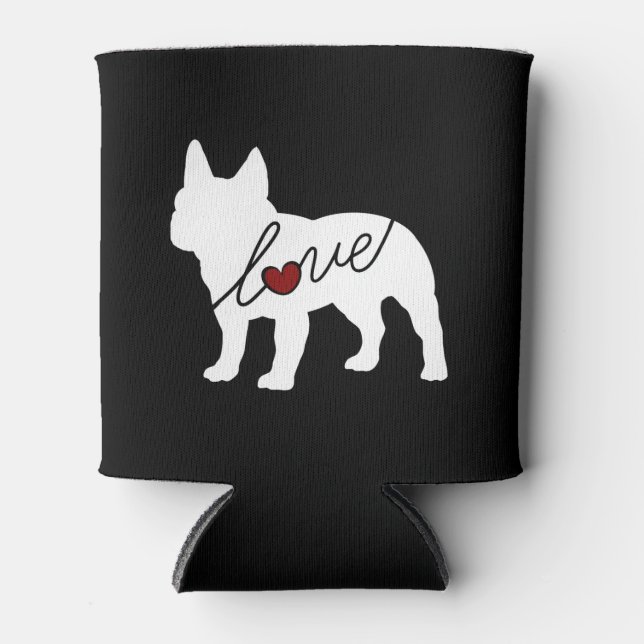 Porta-lata Francês Buldogue Love (Frente)