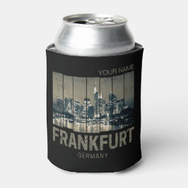 Porta-lata Frankfurt Alemanha Skyline Retro Vintage Souvenir