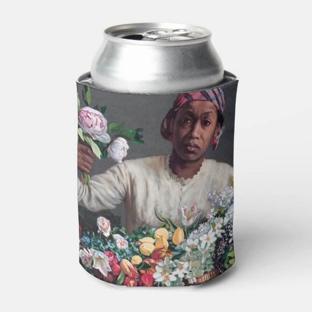 Porta-lata Frederic Bazille - Jovem Mulher com Peonias (Can Front)