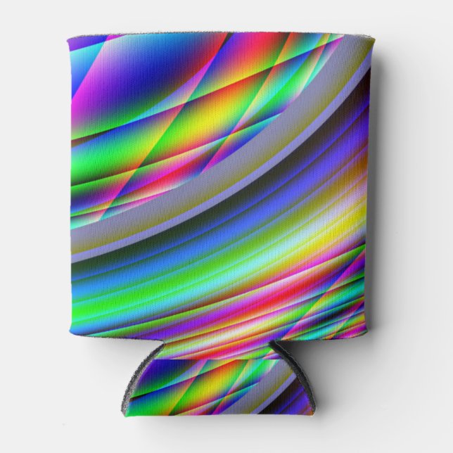 Porta-lata Frigorífico legal de abstrato de cor (Frente)