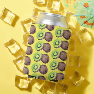 Porta-lata Fruta aquática de Kiwi Comida amarela Padrão tropi