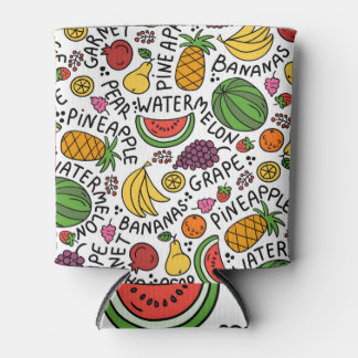 Porta-lata Fruta colorida, padrão de colheita.