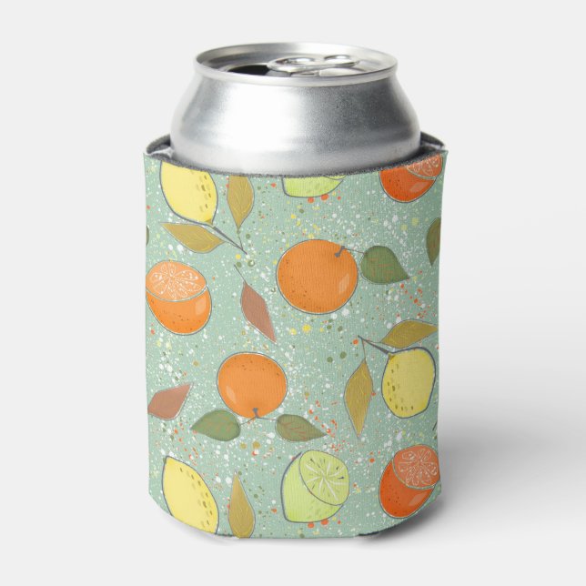 Porta-lata Fruta com limões, laranjas (Can Front)