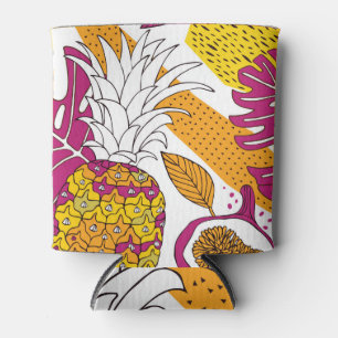Porta-lata Fruta de Flores Tropicais: Impressão Exótica