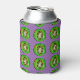Porta-lata Fruta de Kiwi, verde e roxo, resfriado