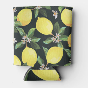 Porta-lata Fruta de limão: Design de padrão sem costura