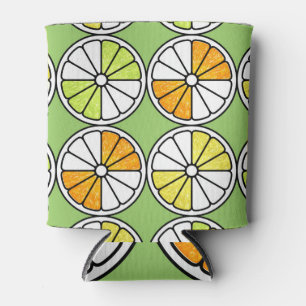 Porta-lata Fruta De Tripas De Citros, Verão Sem Costura.