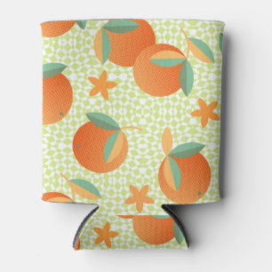 Porta-lata Fruta Exótica Laranja: Vintage Tropical.