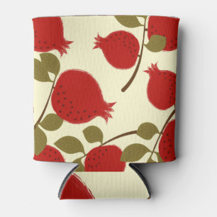 Porta-lata Frutas de romã: Fundo Amarelo de desenho animado