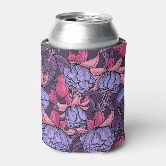 Porta-lata Fúcsia em rosa e violeta (Can Front)