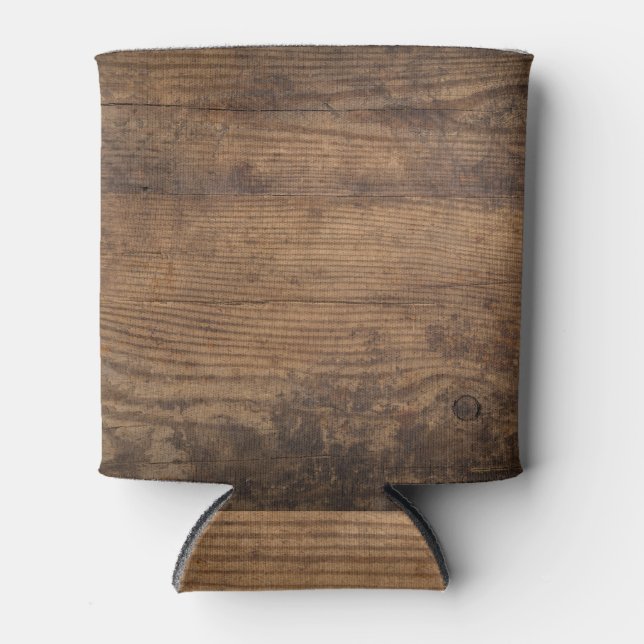Porta-lata Fundo de Abstrato de Textura de Madeira castanha (Frente)