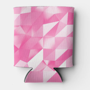 Porta-lata Fundo de polígono rosa: renderização 3D abstrato