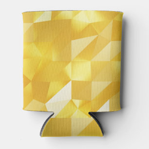 Porta-lata Fundo do Abstrato 3D Poligon Dourado