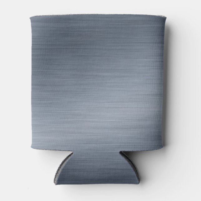 Porta-lata Fundo Elegante de Aço Brugado Faux (Frente)