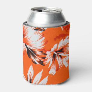 Porta-lata Fundo havaiano da flor do hibiscus