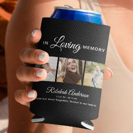 Porta-lata Funeral de Colagem de Fotos Moderna 3