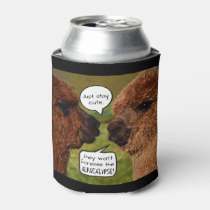 Porta-lata Funny Alpaca Alpacalypse Scheming