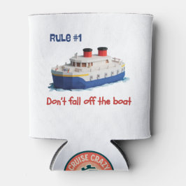 Porta-lata Funny Can Cooler - Rule #1 Don’t Fall Off the Boat