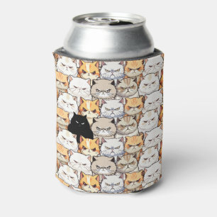 Porta-lata Funny Colorful Moody Cats Kitten